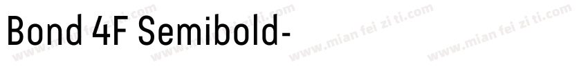 Bond 4F Semibold字体转换